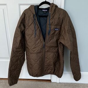 Patagonia Men's Dark Brown Quilted Puffer Jacket
